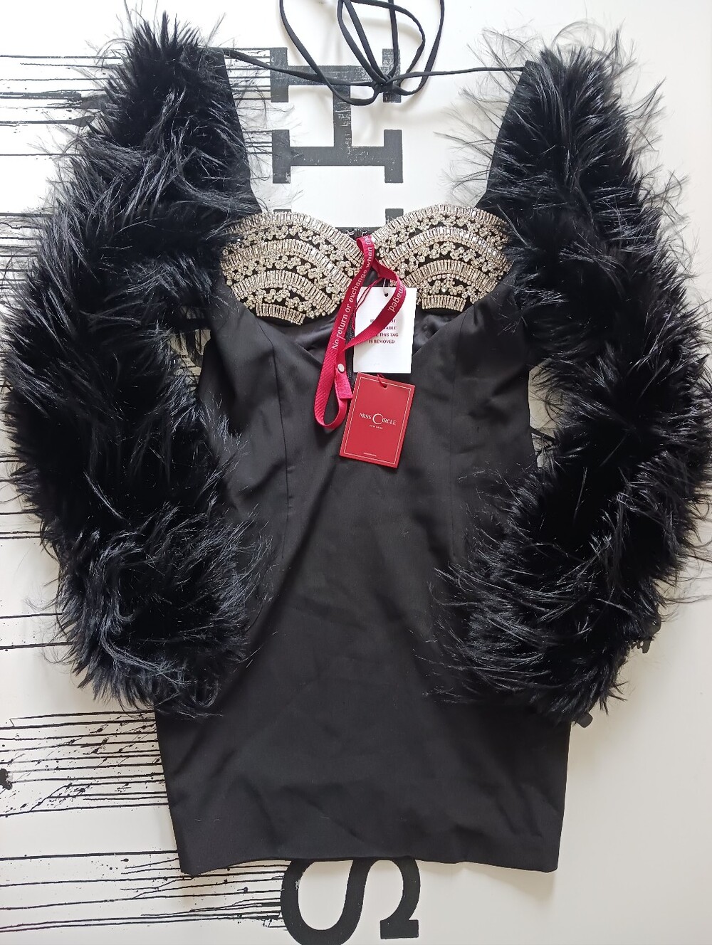 NWT Miss Circle Black.mini Evening, Party Dress Size M